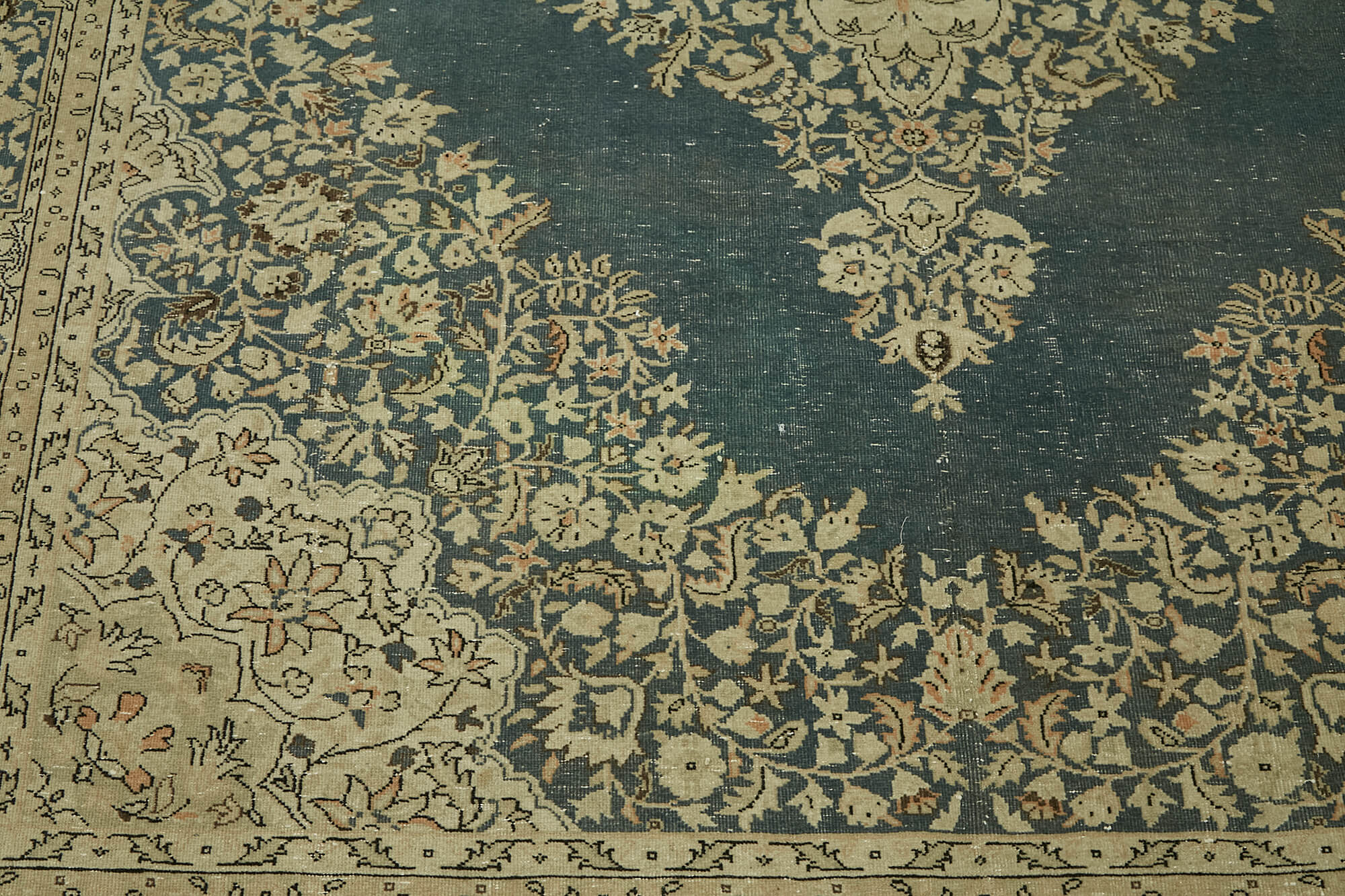 7x9 Beige Vintage Large Area Rug - 44398