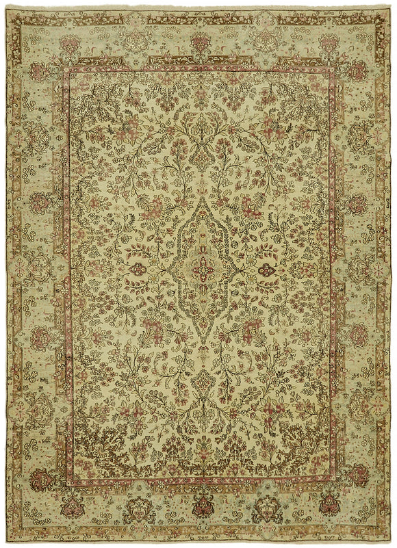 9x12 Beige Vintage Large Area Rug - 44418