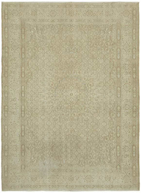 7x9 Beige Vintage Large Area Rug - 44426