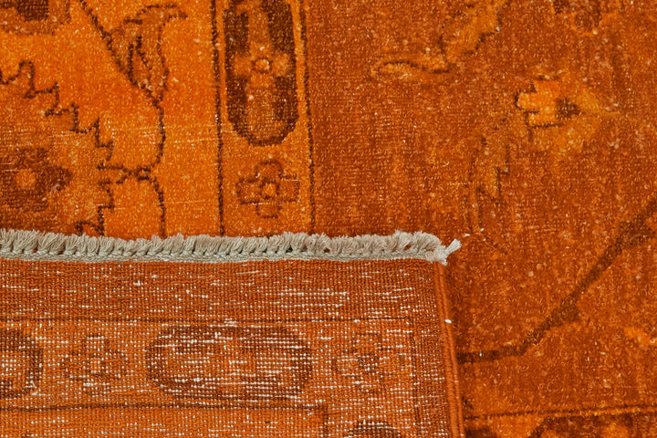 9x12 Orange Overdyed Large Area Rug - 44443
