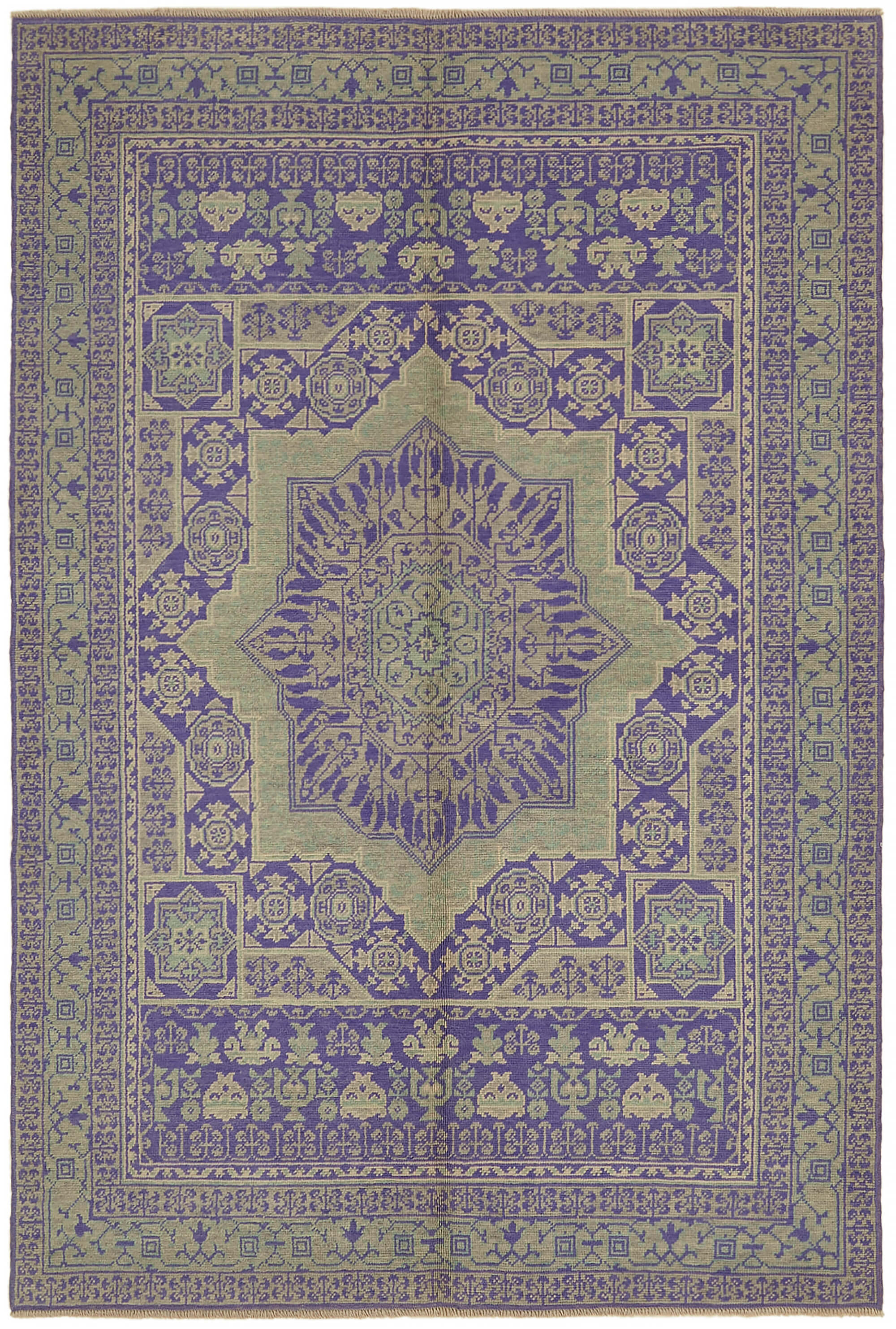 6x8 Purple Oushak Rug - 44457