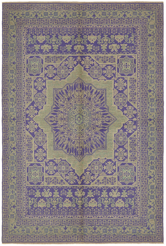 6x8 Purple Oushak Rug - 44457