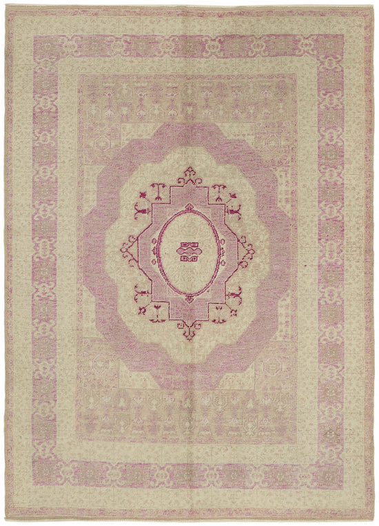 6x8 Beige Oushak Rug - 44461