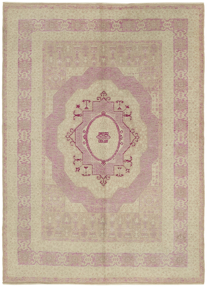 6x8 Beige Oushak Rug - 44461
