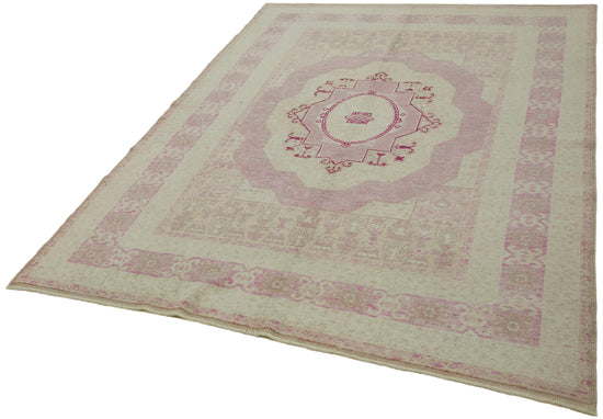 6x8 Beige Oushak Rug - 44461