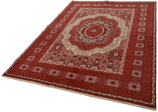 6x8 Red Oushak Rug - 44462