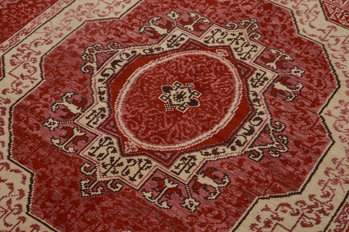 6x8 Red Oushak Rug - 44462