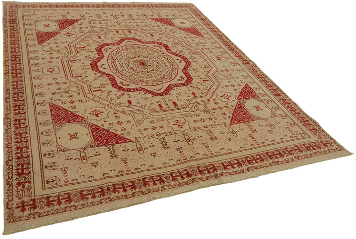 7x8 Beige Oushak Rug - 44463