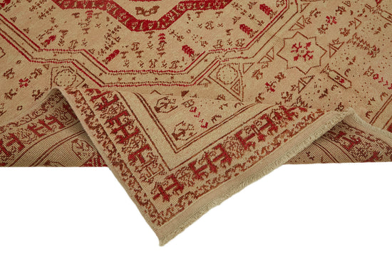 7x8 Beige Oushak Rug - 44463