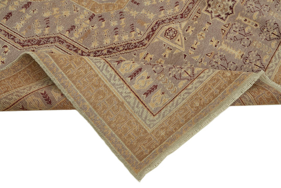 7x9 Beige Oushak Rug - 44471
