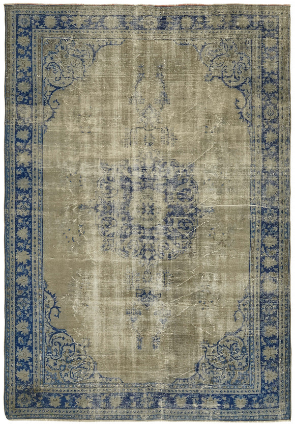 8x11 Blue Overdyed Rug - 44493