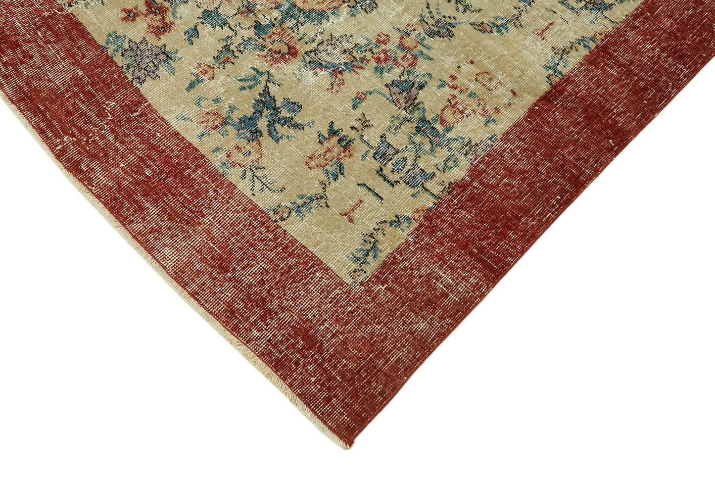 8x11 Beige Turkish Vintage Area Rug - 44495