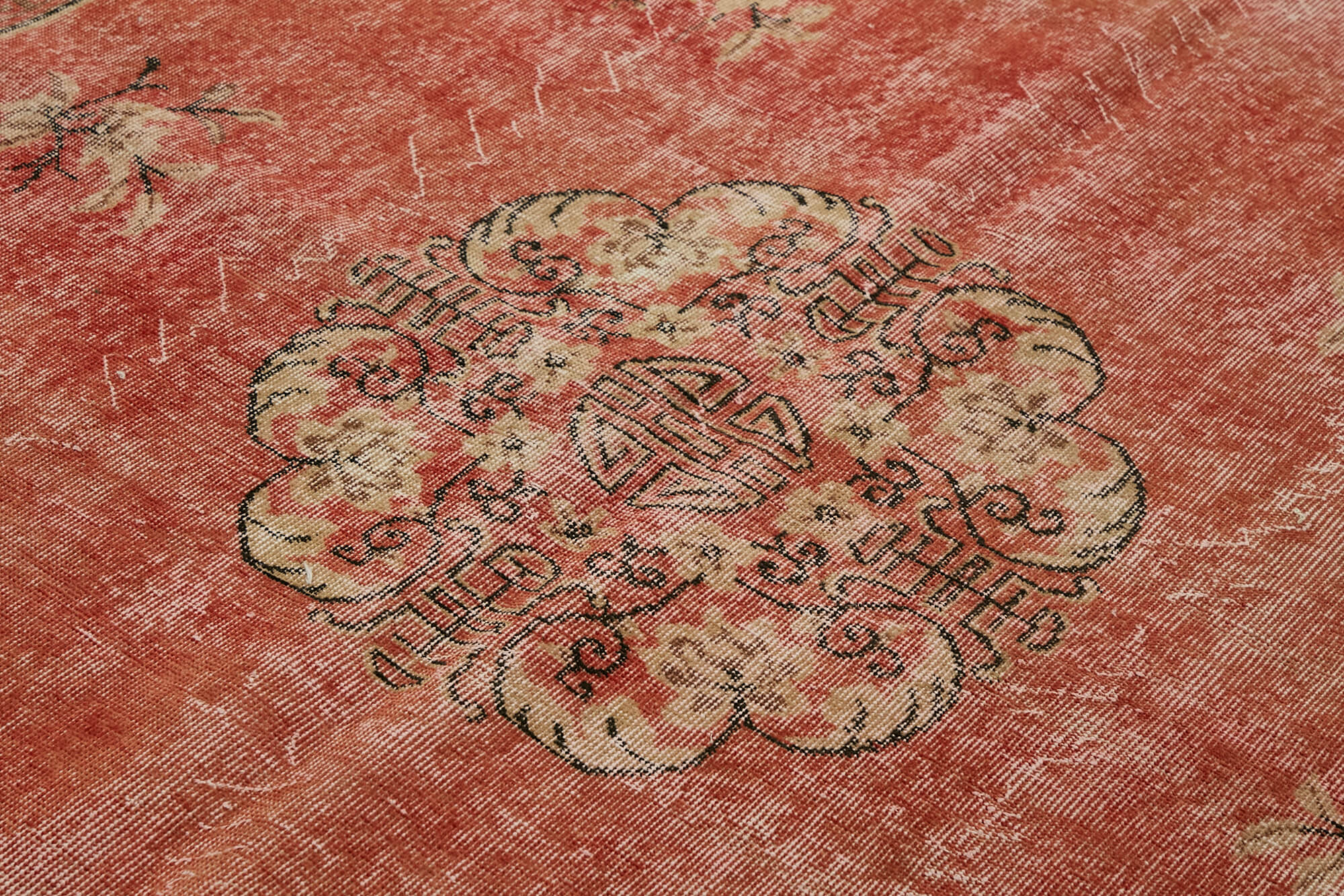 7x11 Red Turkish Vintage Area Rug - 44516