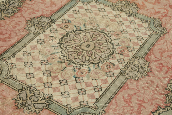 6x11 Beige Turkish Vintage Area Rug - 44568