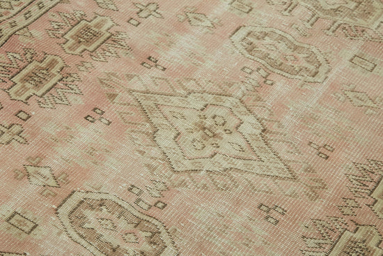 5x8 Beige Turkish Vintage Area Rug - 44616