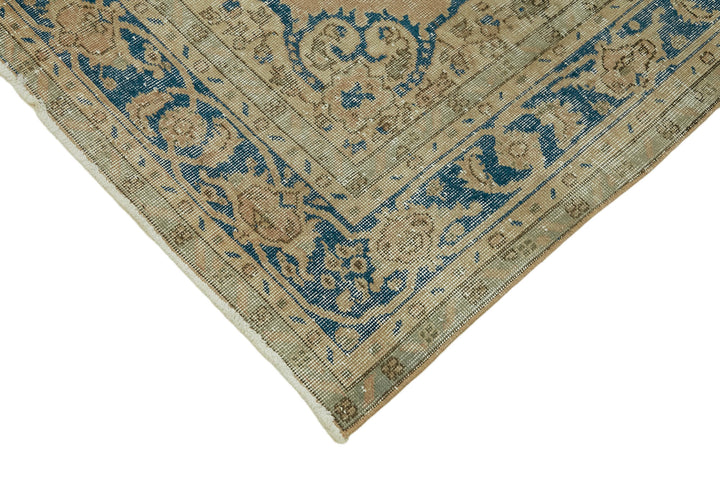 5x9 Beige Turkish Vintage Area Rug - 44630