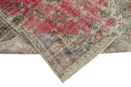 5x9 Beige Turkish Vintage Area Rug - 44647