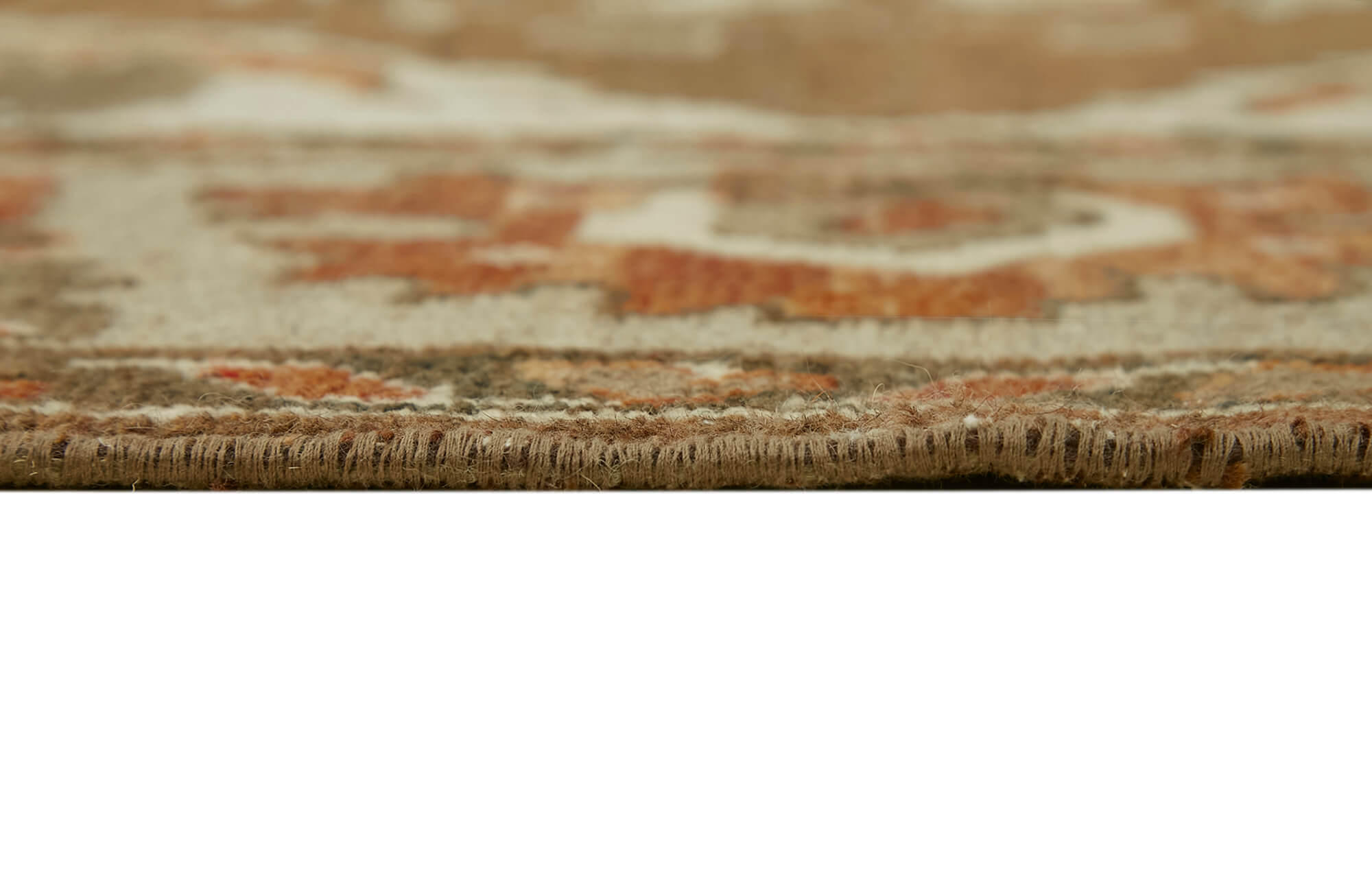 8x10 Brown Vintage Large Area Rug - 44681