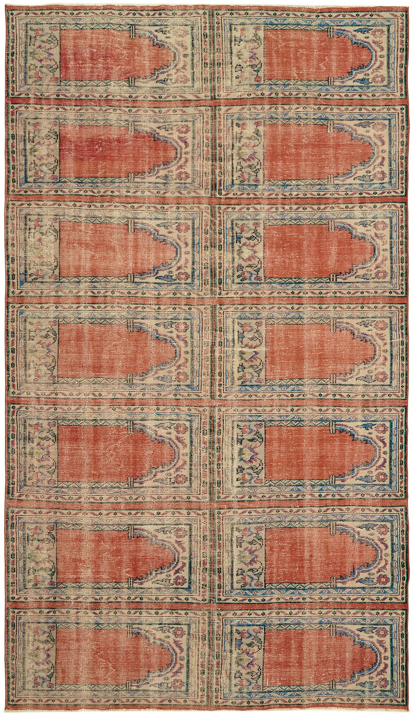 8x13 Beige Vintage Large Area Rug - 44711