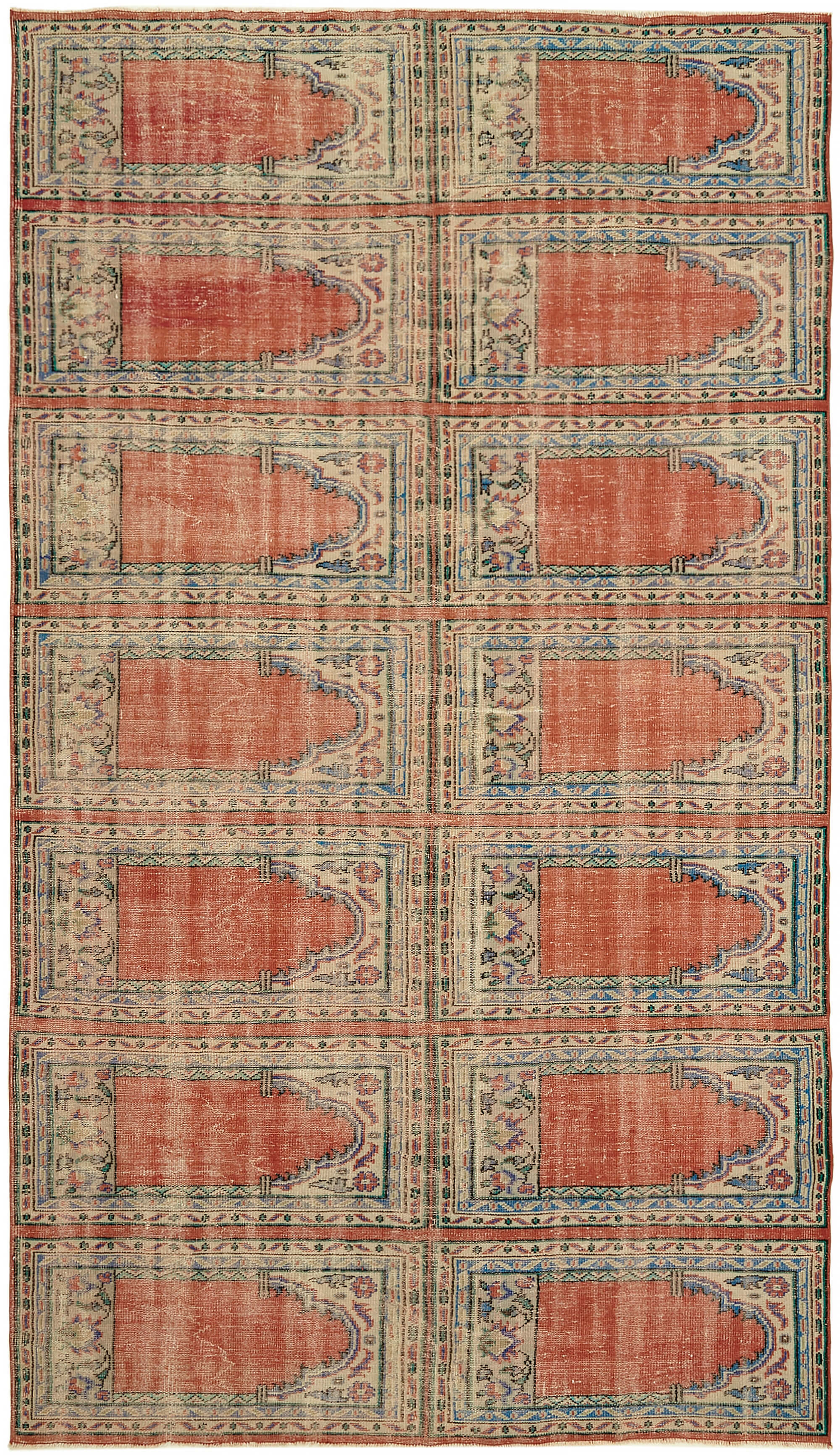 8x13 Beige Vintage Large Area Rug - 44711