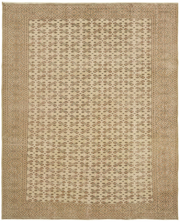 9x11 Beige Vintage Large Area Rug - 44726