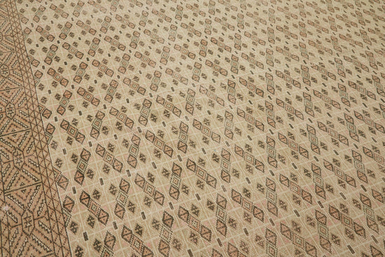 9x11 Beige Vintage Large Area Rug - 44726