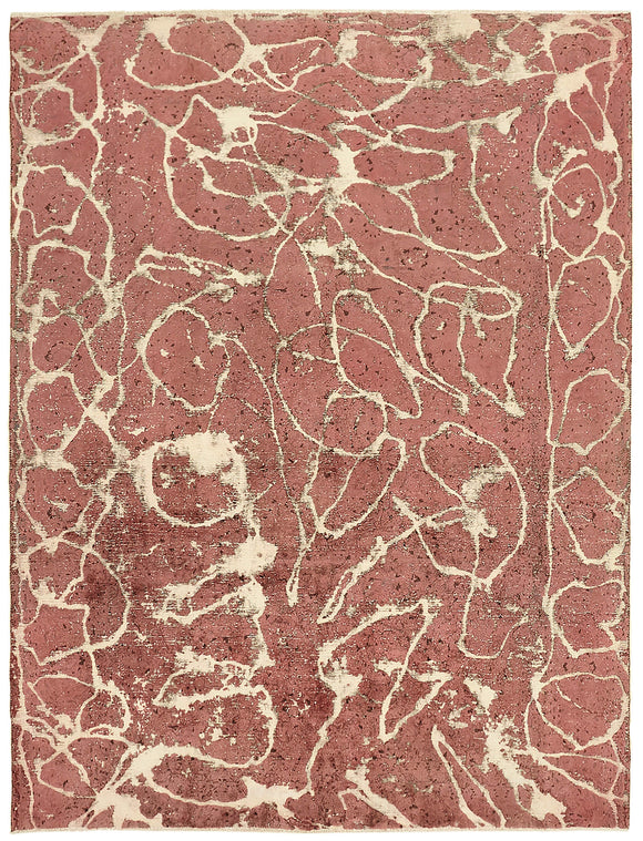 8x10 Pink Overdyed Large Area Rug - 44737