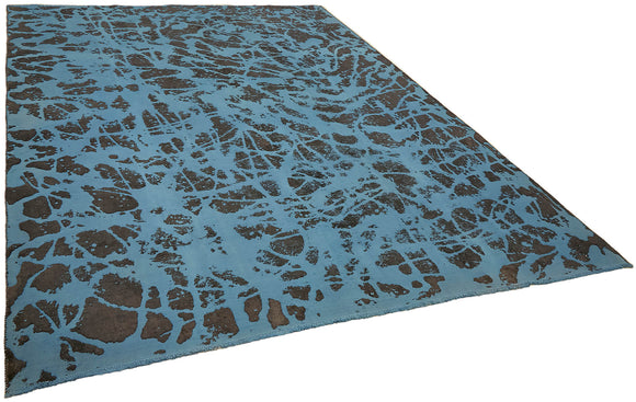 9x12 Blue Overdyed Large Area Rug - 44740