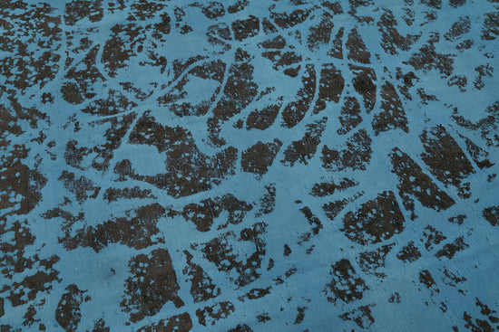 9x12 Blue Overdyed Large Area Rug - 44740
