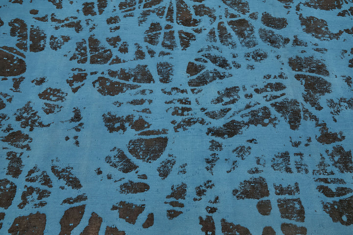 9x12 Blue Overdyed Large Area Rug - 44740