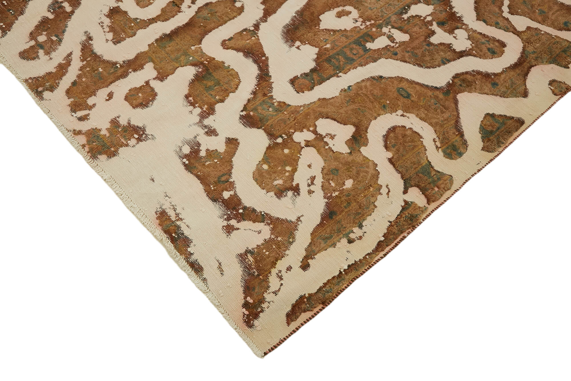 8x11 Beige Overdyed Large Area Rug - 44745