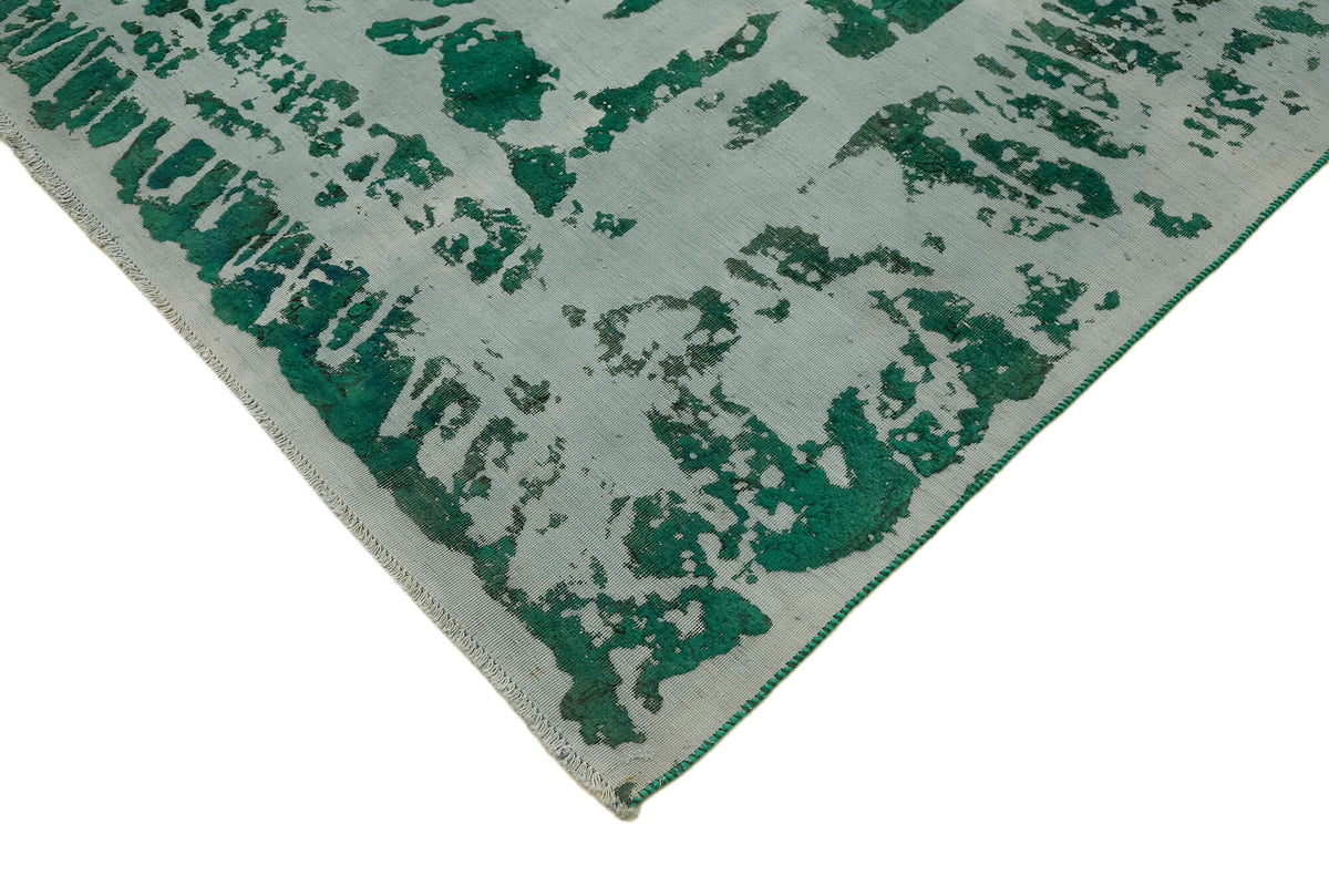 8x12 Green Overdyed Large Area Rug - 44747