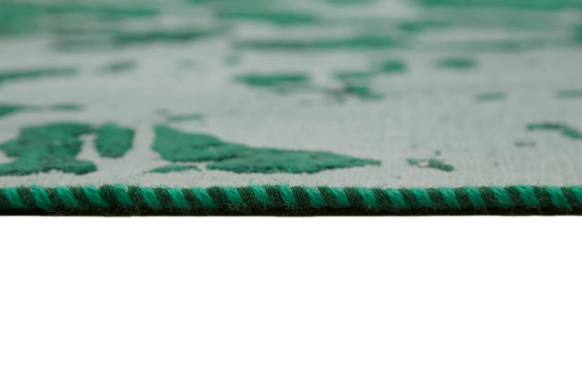 8x12 Green Overdyed Large Area Rug - 44747