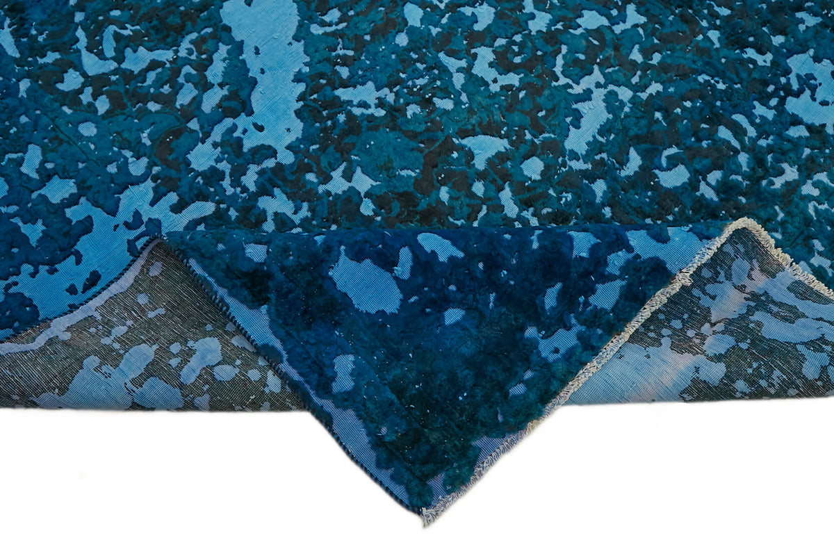 9x12 Blue Overdyed Large Area Rug - 44751