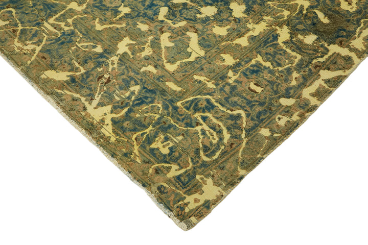 9x12 Yellow Overdyed Large Area Rug - 44753