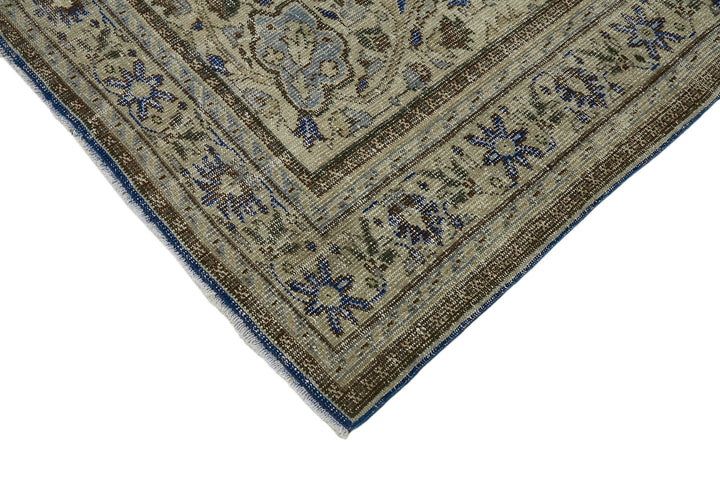 7x10 Beige Turkish Vintage Area Rug - 44783