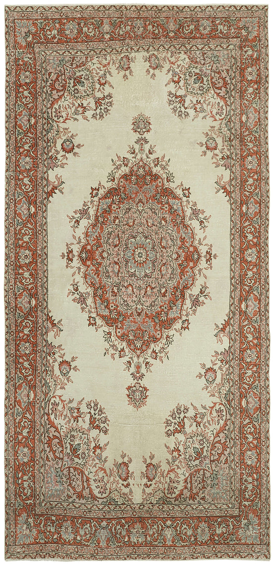 6x13 Red Turkish Vintage Area Rug - 44803