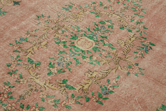 7x11 Beige Turkish Vintage Area Rug - 44805