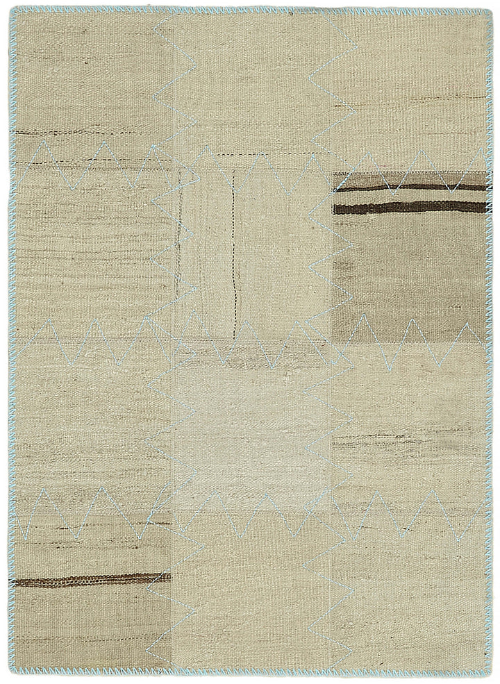 3x4 Beige Hemp Kilim Rug - 44831