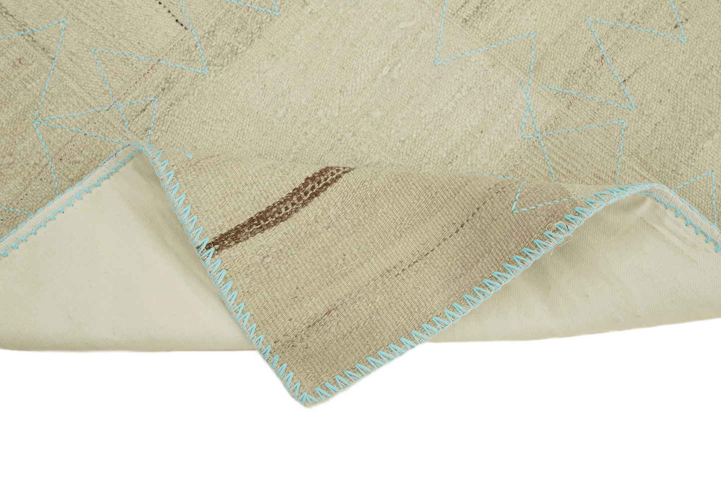 3x4 Beige Hemp Kilim Rug - 44831