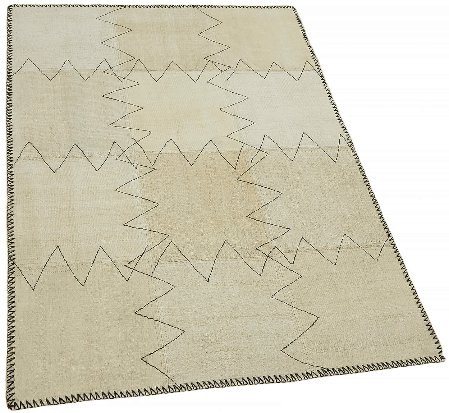 3x4 Beige Hemp Kilim Rug - 44832
