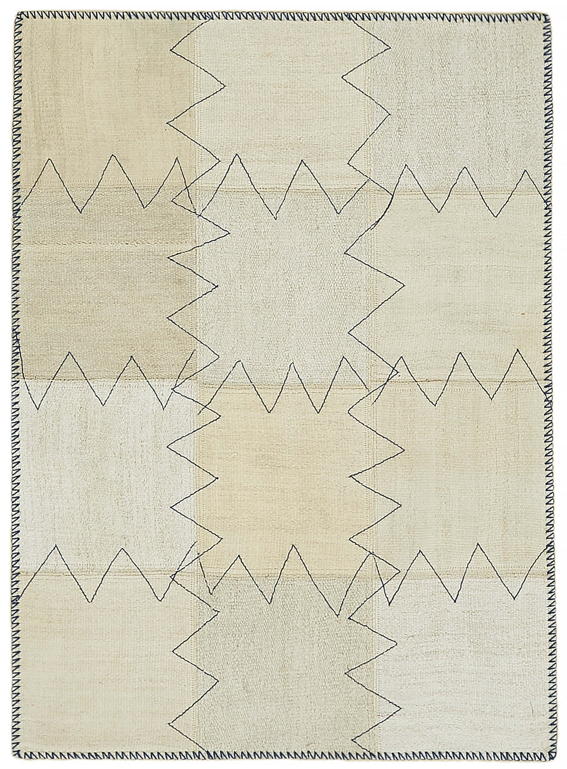 3x4 Beige Hemp Kilim Rug - 44833