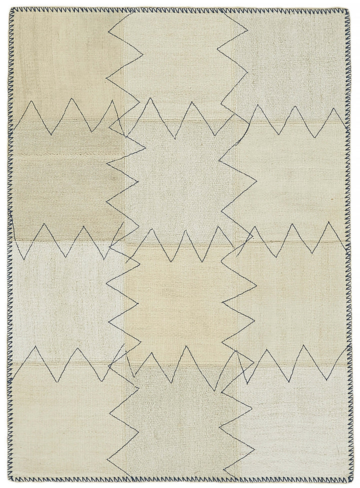 3x4 Beige Hemp Kilim Rug - 44833