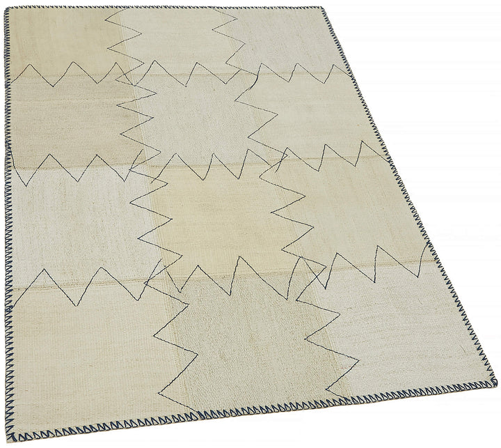 3x4 Beige Hemp Kilim Rug - 44833