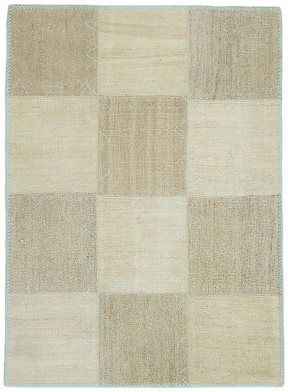 3x4 Beige Hemp Kilim Rug - 44834