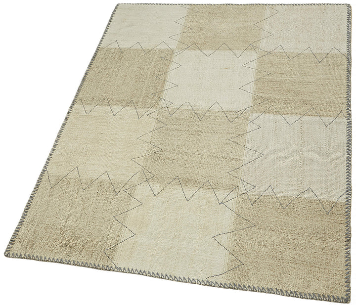 3x4 Beige Hemp Kilim Rug - 44835