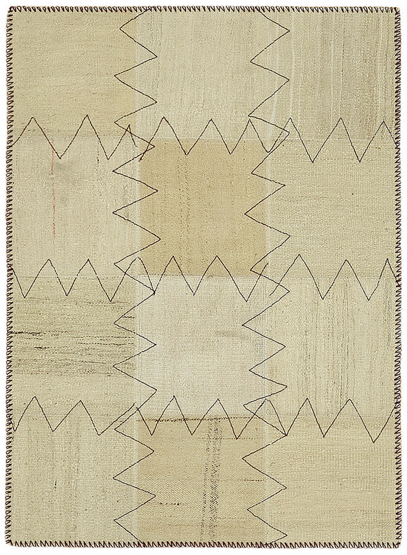 3x4 Beige Hemp Kilim Rug - 44836