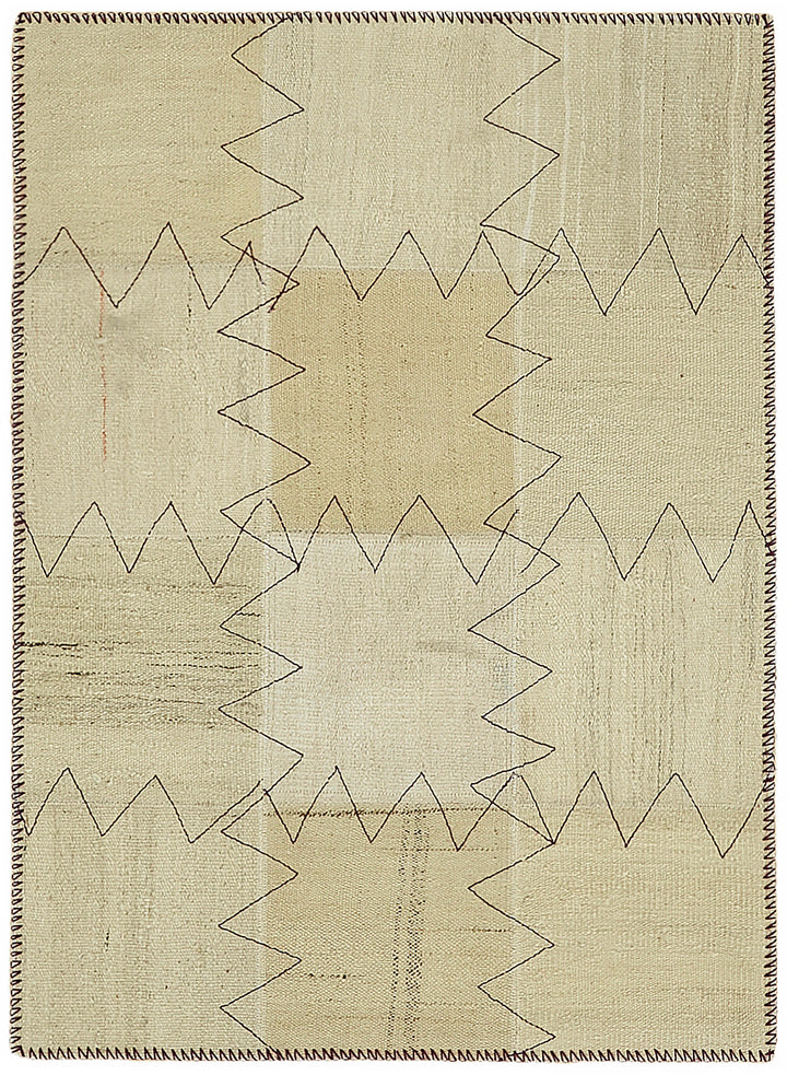 3x4 Beige Hemp Kilim Rug - 44836