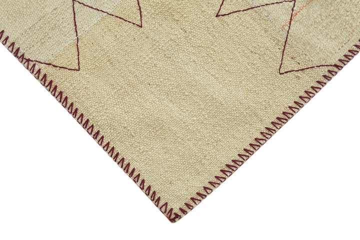 3x4 Beige Hemp Kilim Rug - 44836