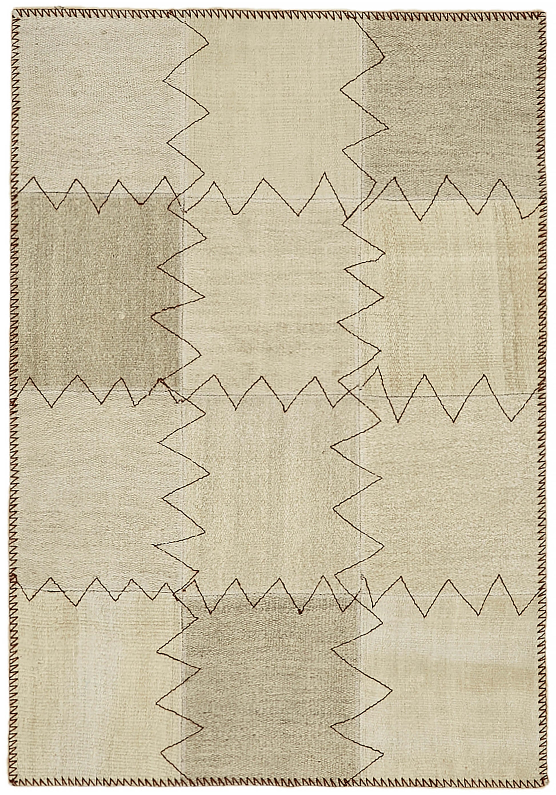 3x4 Beige Hemp Kilim Rug - 44837